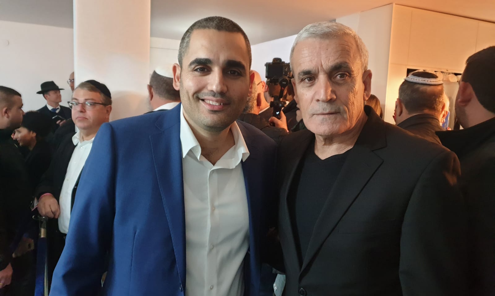 מימין: שלום אדרי ומשה שטרית (צילום: פרטי)