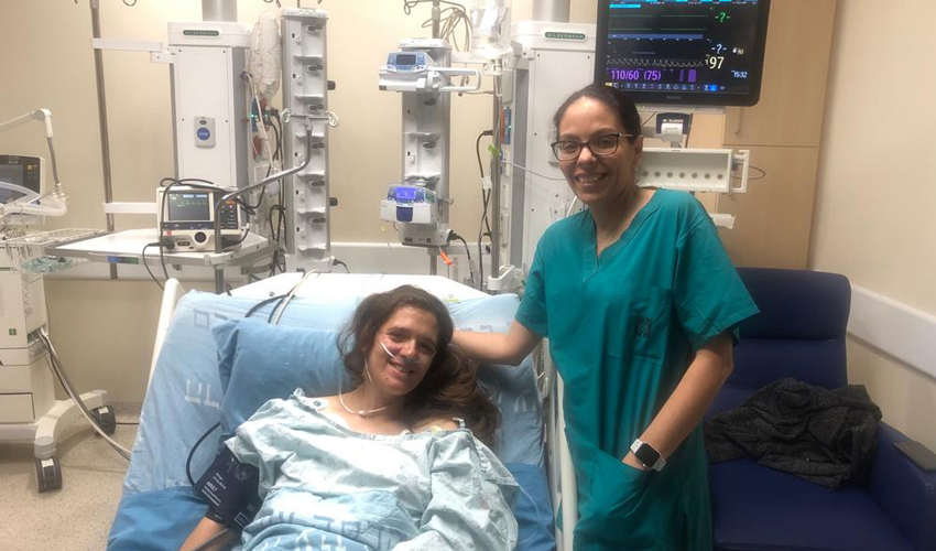 ד"ר גבי אלבז גרינר וחן דנציגר (צילום: דוברות הדסה)