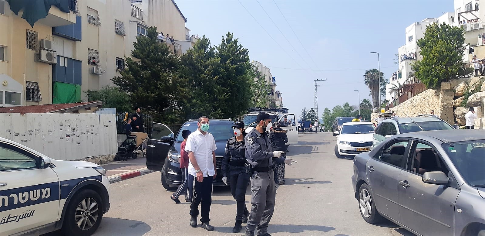 התקיפה בקריה (צילום: K.B.H)