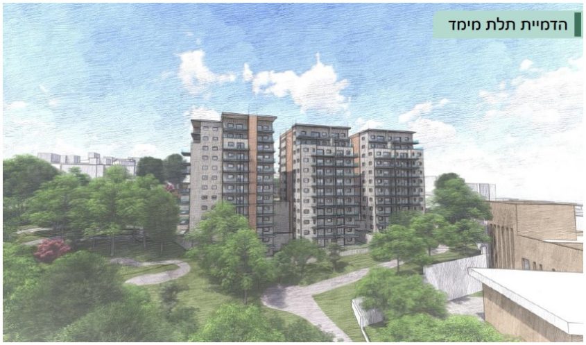 מתחם בין הגבעות - בית שמש (הדמיה: משרד ארי כהן אדריכלות ובינוי ערים)